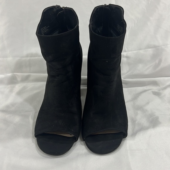 Bar III peep toe bootie slouch ankle chunky bootie - Picture 2 of 9